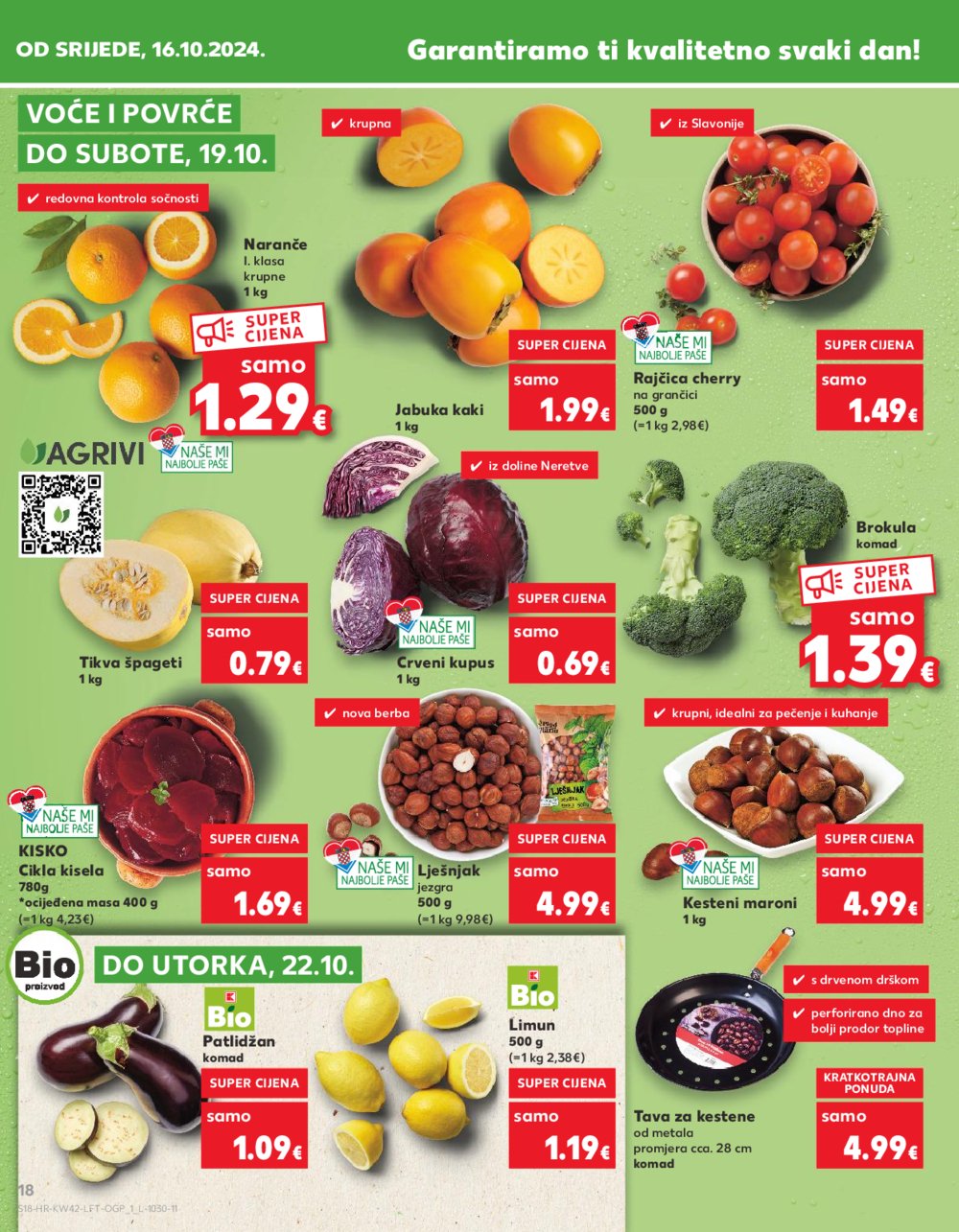 Kaufland katalog Akcija 16.10.-22.10.2024. Odabrane poslovnice