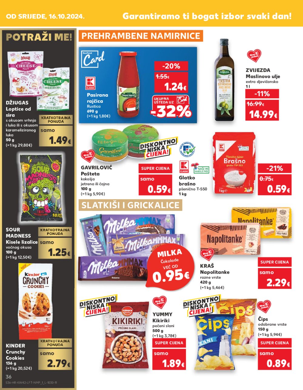 Kaufland katalog Akcija 16.10.-22.10.2024. VG, Rv, Ma, Vu, Po, Vo