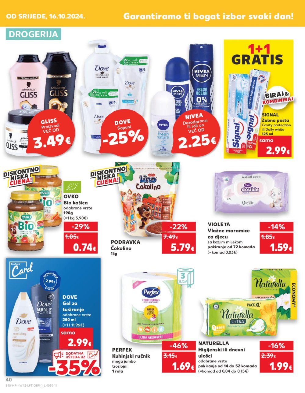 Kaufland katalog Akcija 16.10.-22.10.2024. VG, Rv, Ma, Vu, Po, Vo