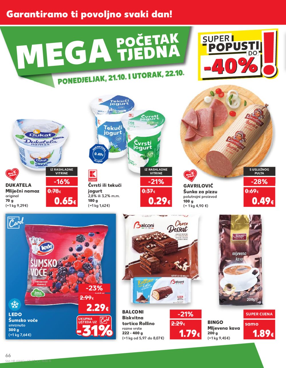 Kaufland katalog Akcija 16.10.-22.10.2024. VG, Rv, Ma, Vu, Po, Vo