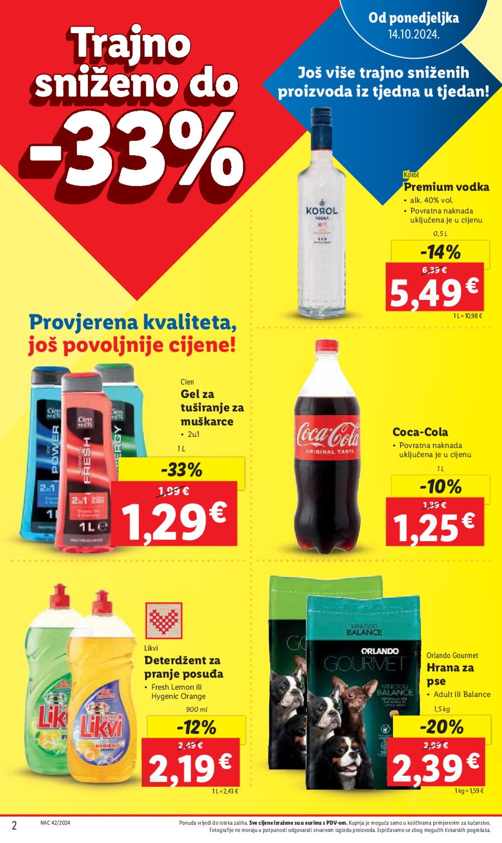 Lidl super ponuda od Ponedjeljka 14.10.-20.10.2024.