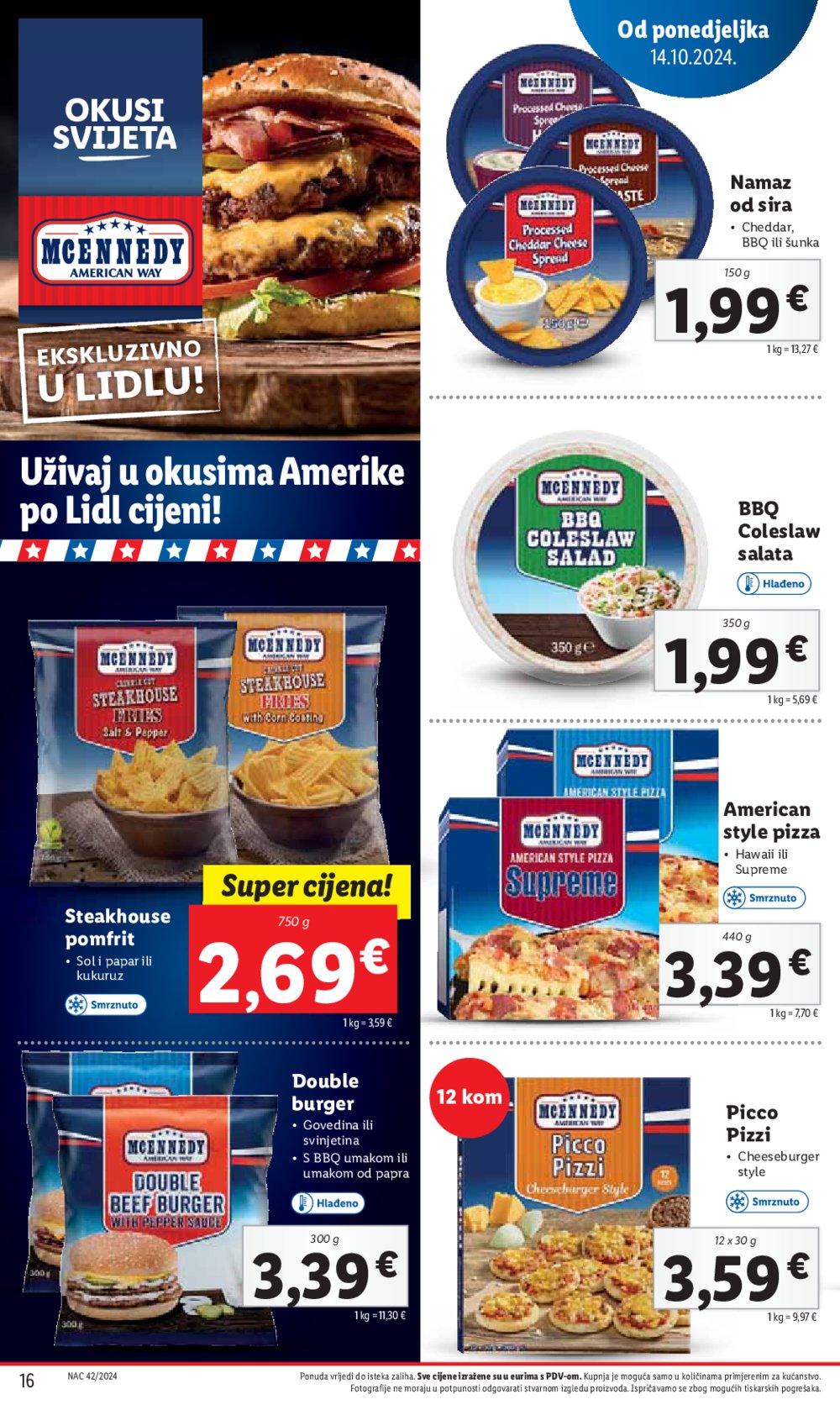 Lidl super ponuda od Ponedjeljka 14.10.-20.10.2024.