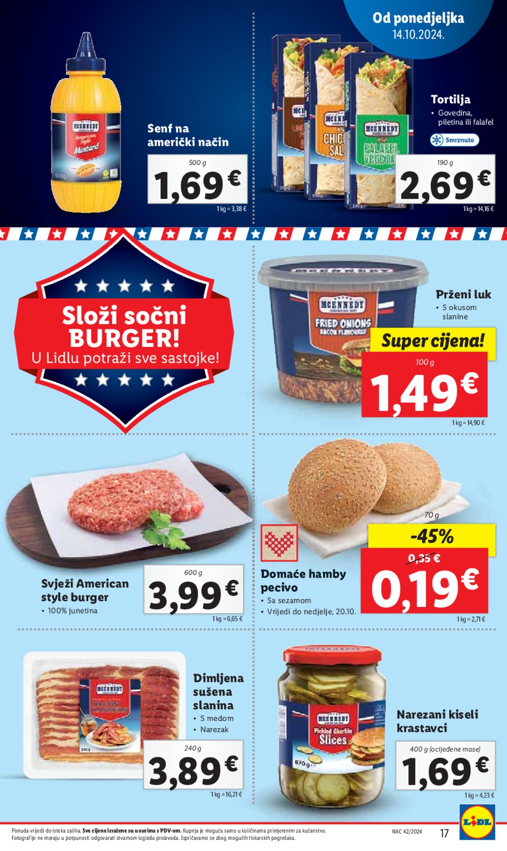 Lidl super ponuda od Ponedjeljka 14.10.-20.10.2024.