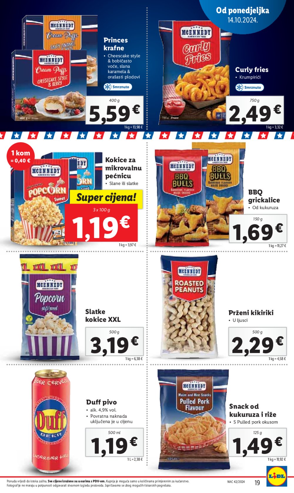 Lidl super ponuda od Ponedjeljka 14.10.-20.10.2024.