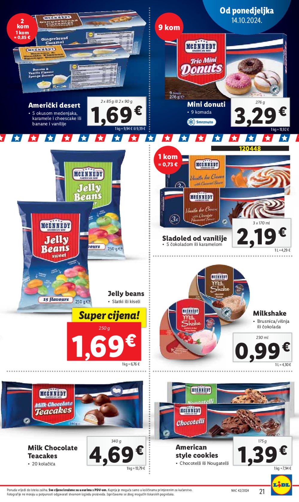 Lidl super ponuda od Ponedjeljka 14.10.-20.10.2024.