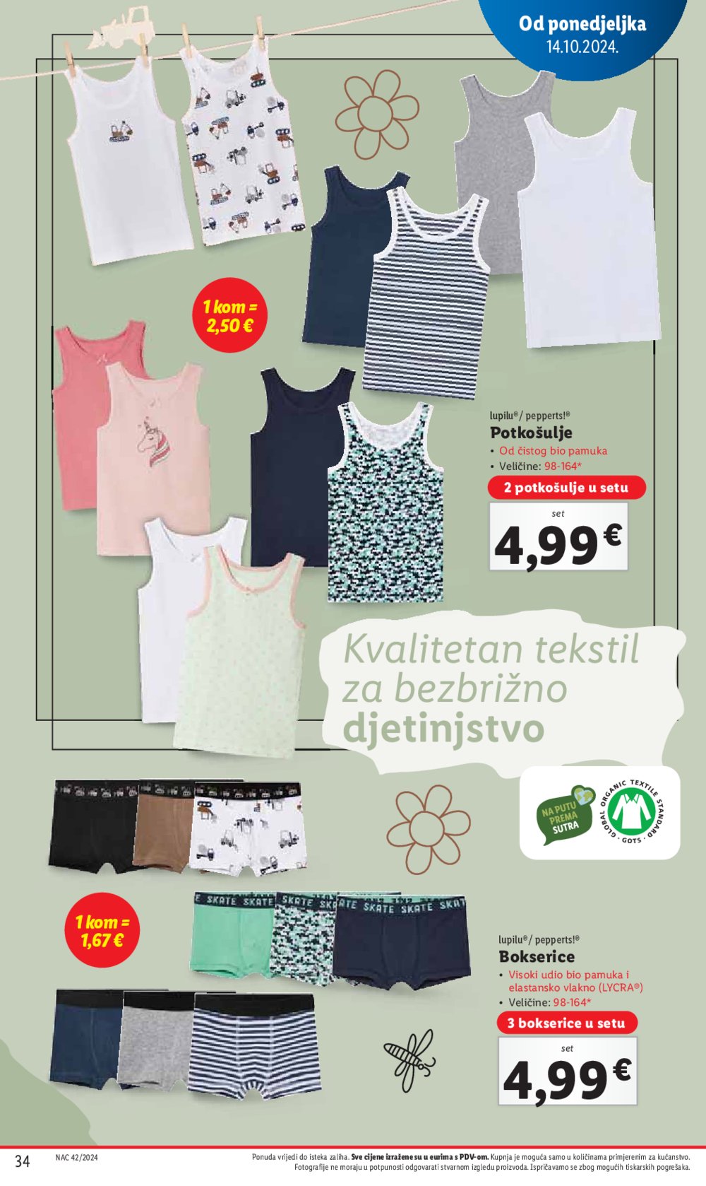 Lidl super ponuda od Ponedjeljka 14.10.-20.10.2024.