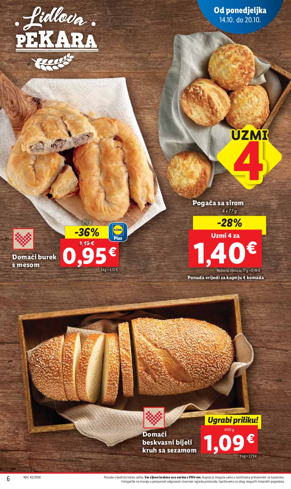 Lidl super ponuda od Ponedjeljka 14.10.-20.10.2024.