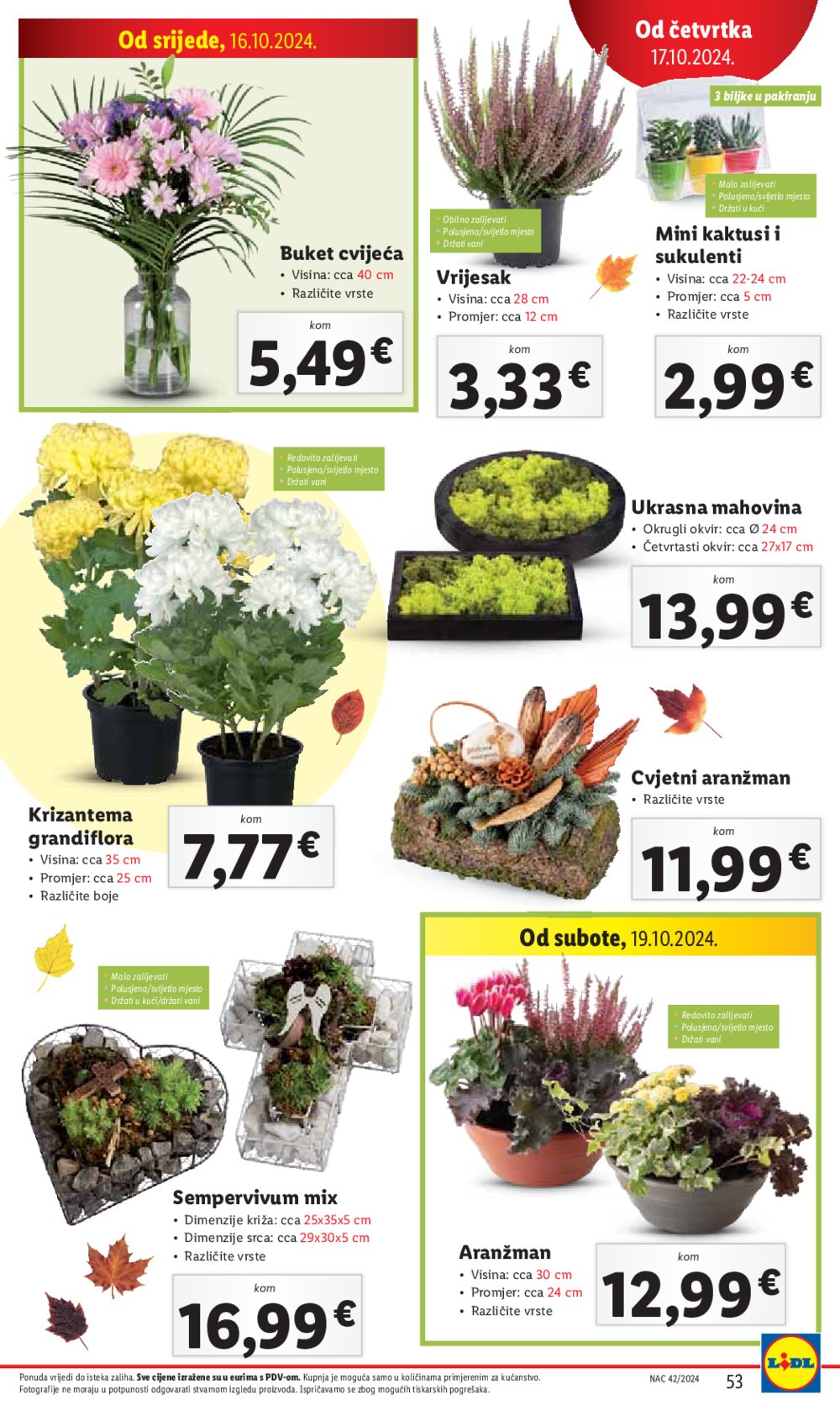 Lidl super ponuda od Ponedjeljka 14.10.-20.10.2024.