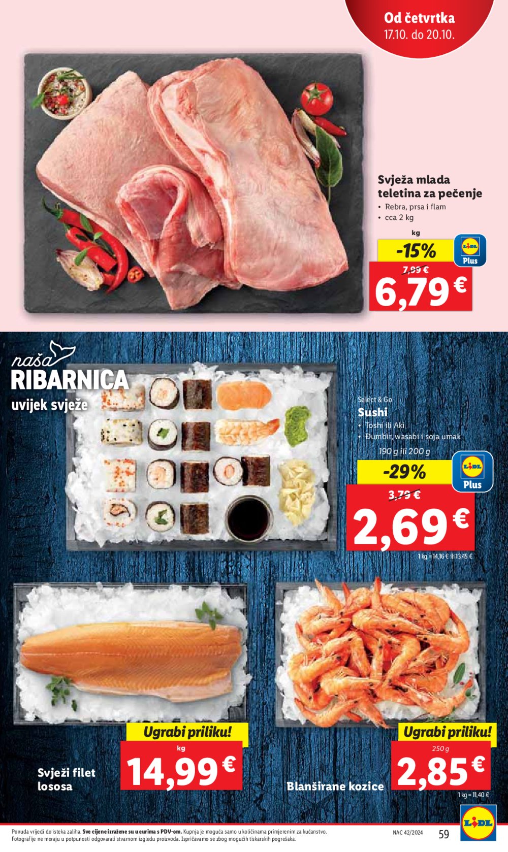 Lidl super ponuda od Ponedjeljka 14.10.-20.10.2024.