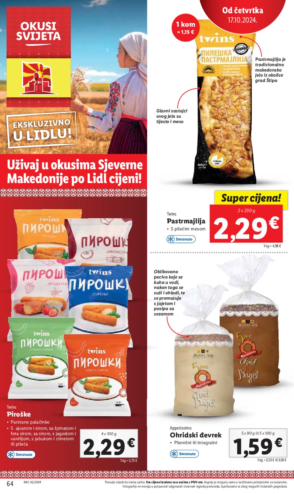 Lidl super ponuda od Ponedjeljka 14.10.-20.10.2024.