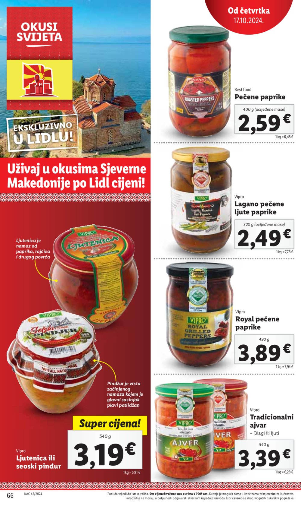 Lidl super ponuda od Ponedjeljka 14.10.-20.10.2024.