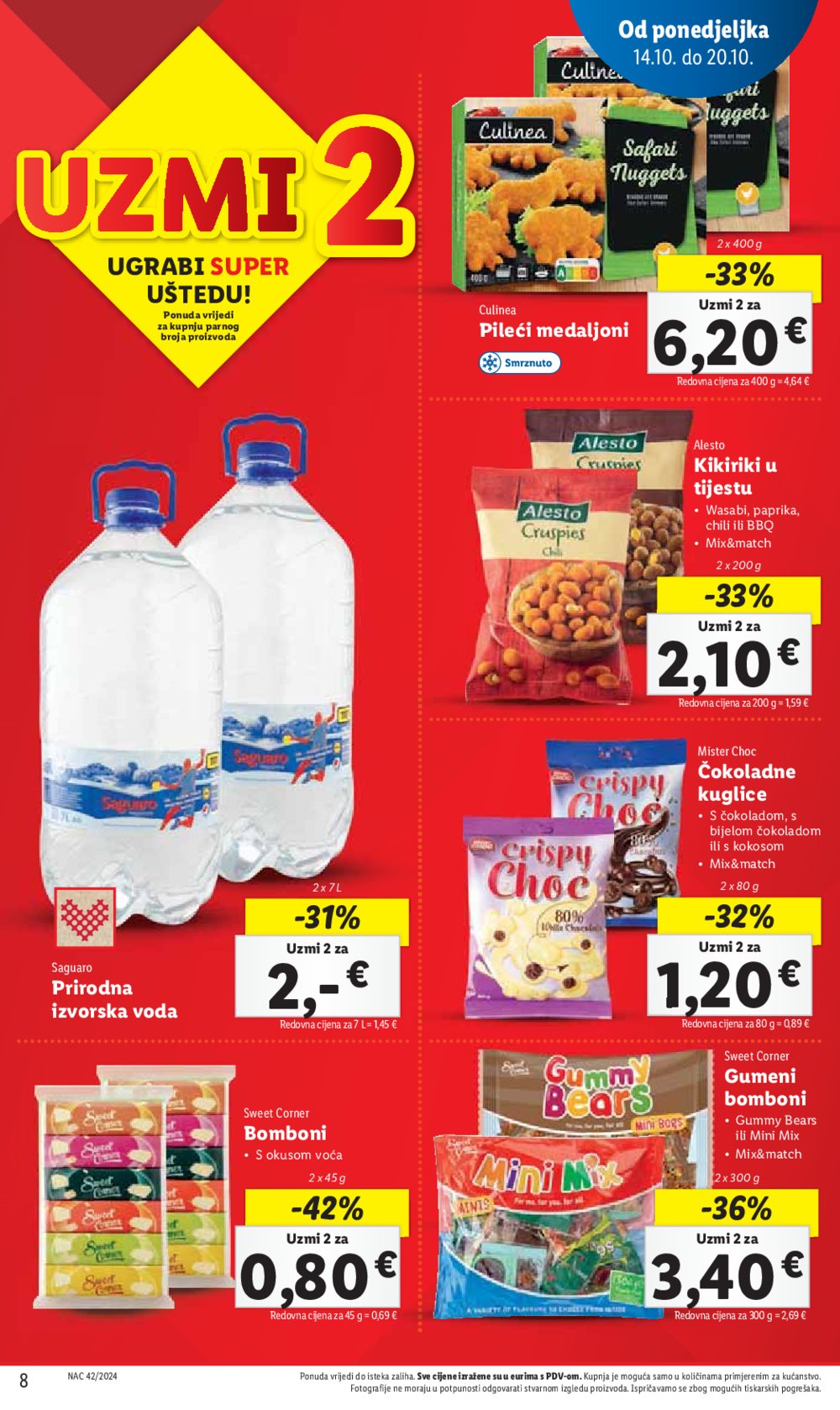 Lidl super ponuda od Ponedjeljka 14.10.-20.10.2024.