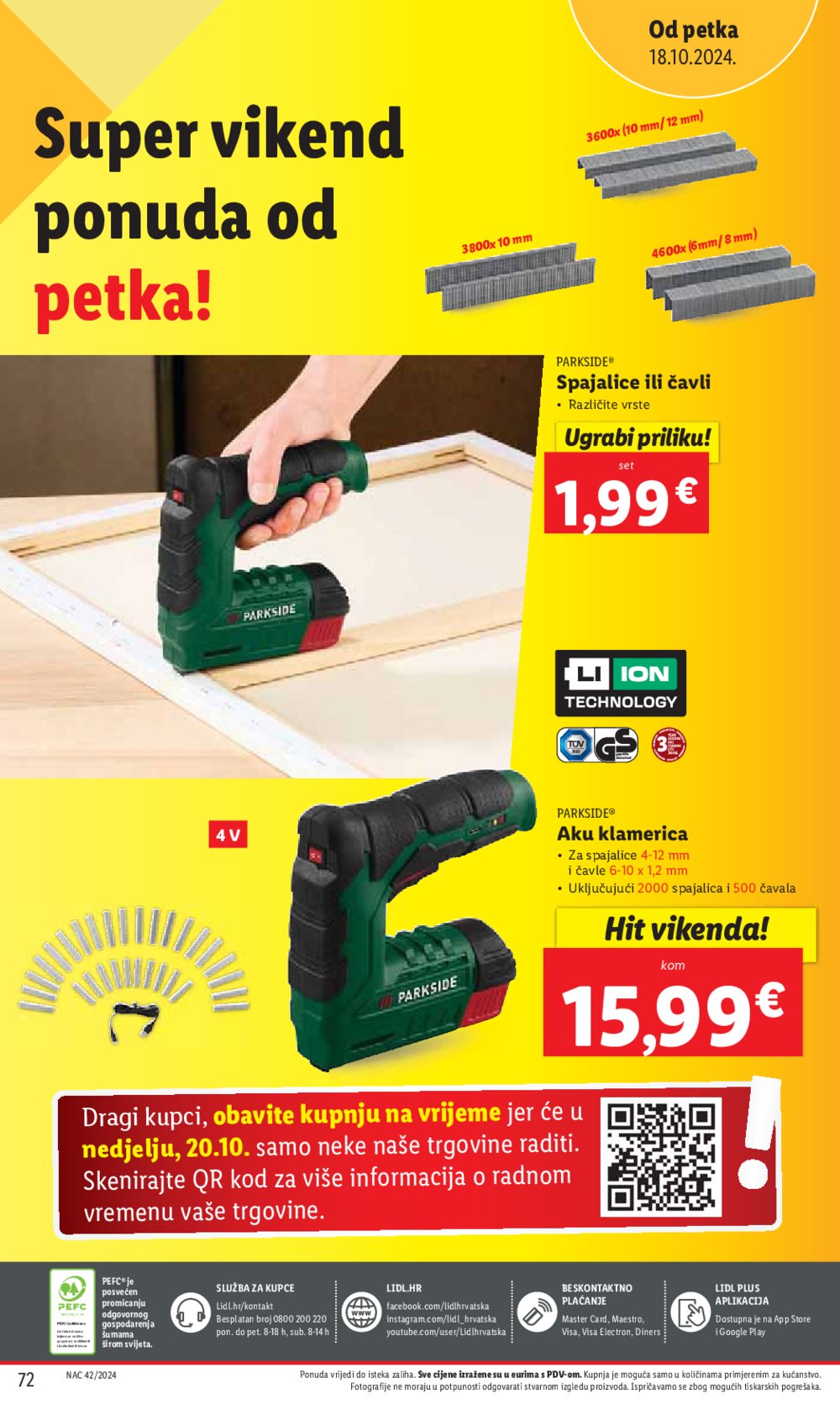 Lidl super ponuda od Ponedjeljka 14.10.-20.10.2024.