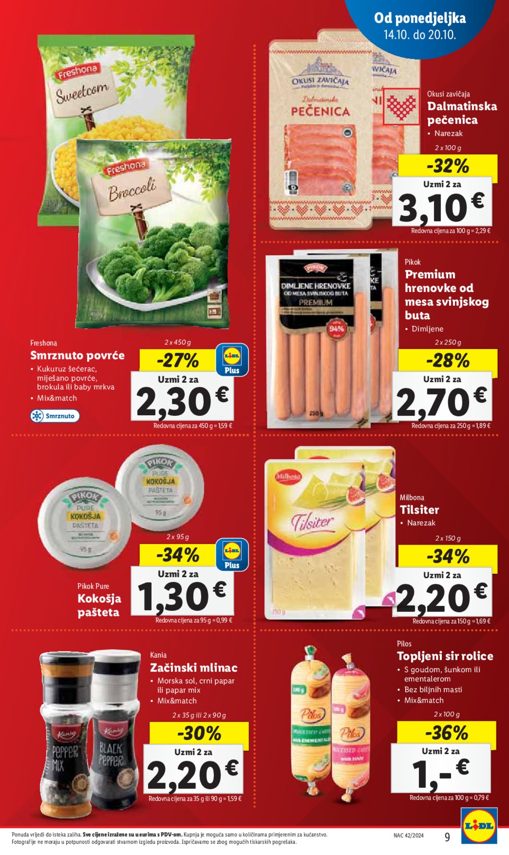 Lidl super ponuda od Ponedjeljka 14.10.-20.10.2024.