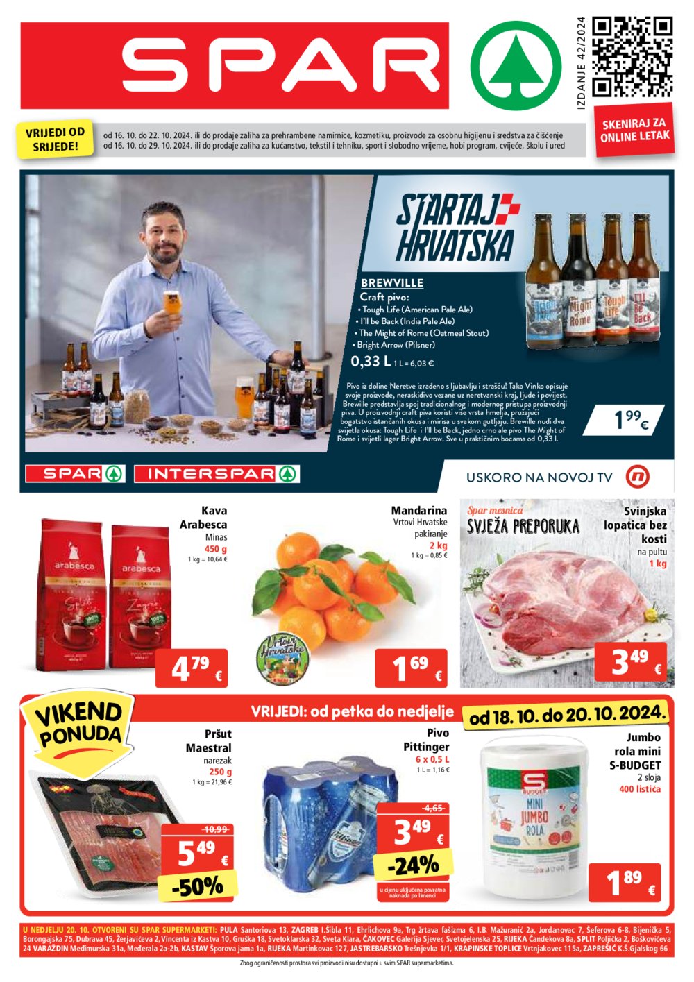 SPAR katalog Akcija 16.10.-22.10.2024.