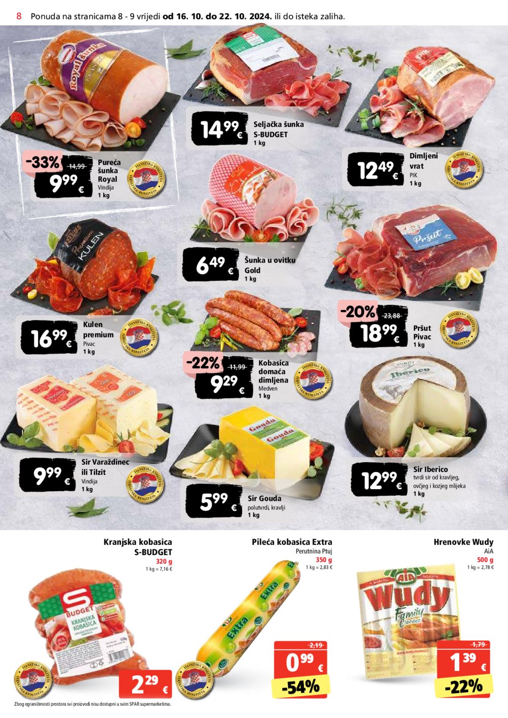 SPAR katalog Akcija 16.10.-22.10.2024.