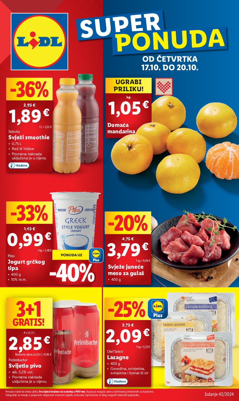 Lidl katalog Super ponuda od četvrtka 17.10.-20.10.2024.