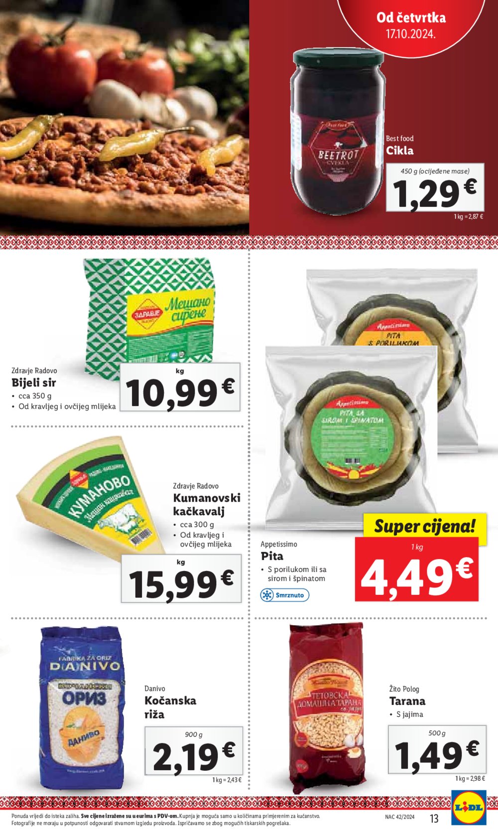 Lidl katalog Super ponuda od četvrtka 17.10.-20.10.2024.