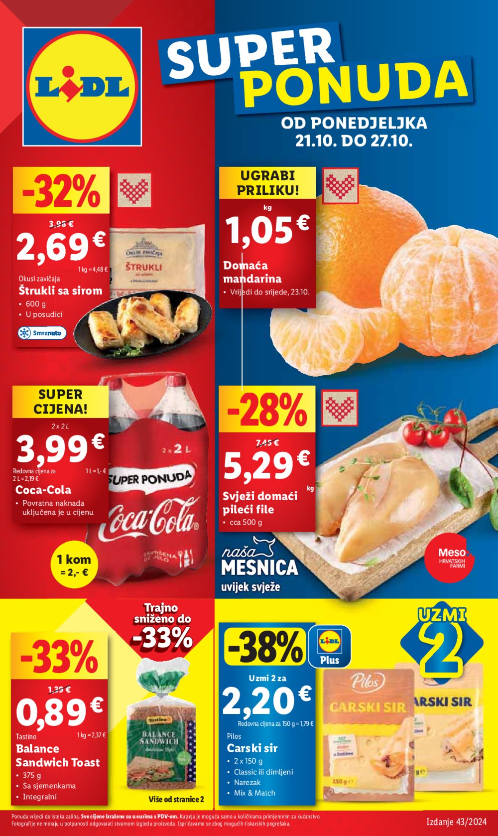 Lidl katalog Super ponuda od ponedjeljka 21.10.-27.10.2024.