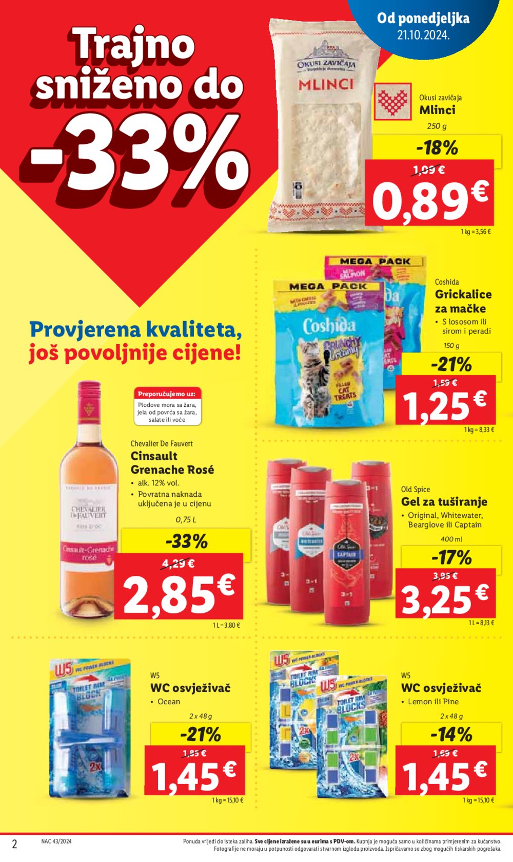 Lidl katalog Super ponuda od ponedjeljka 21.10.-27.10.2024.