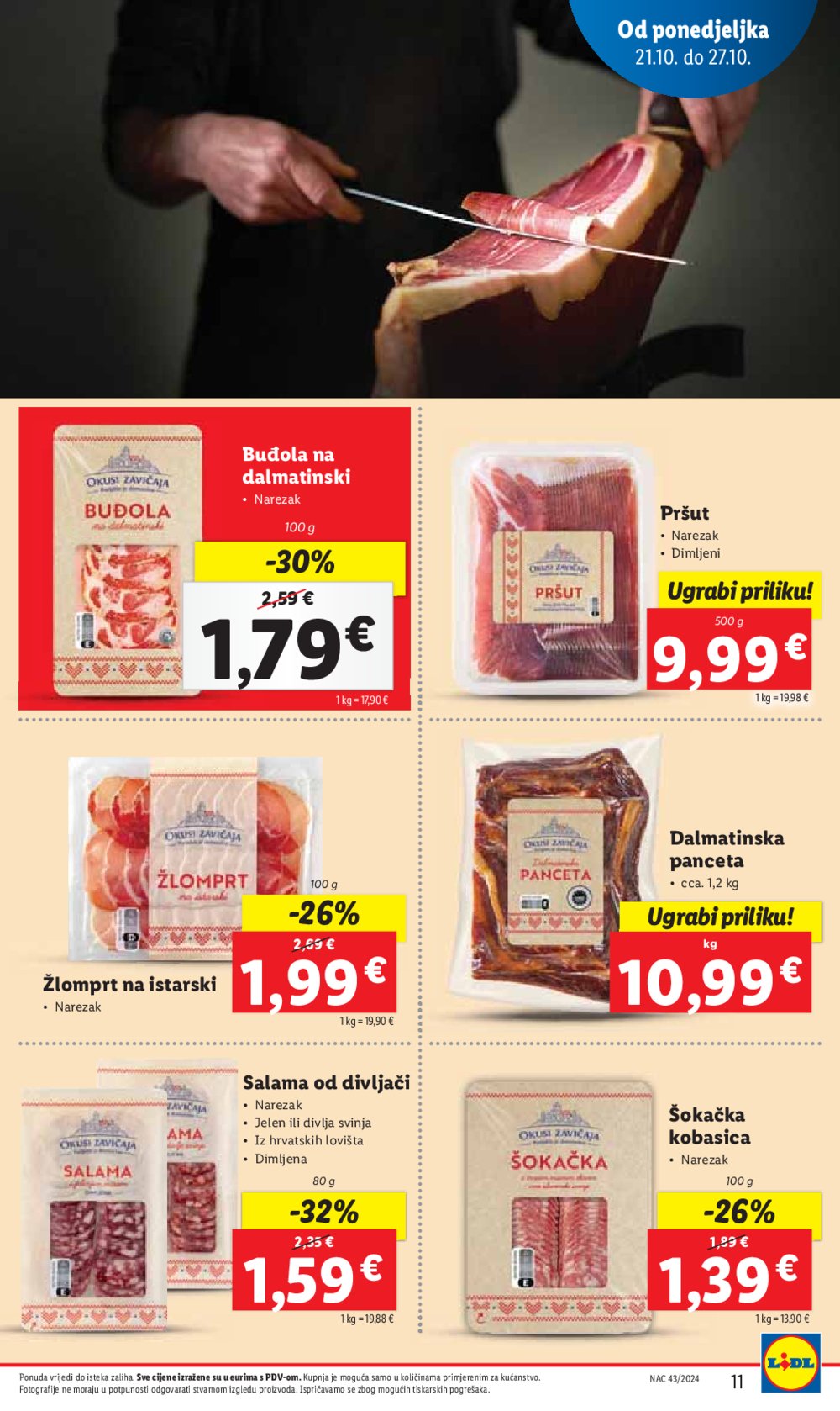 Lidl katalog Super ponuda od ponedjeljka 21.10.-27.10.2024.