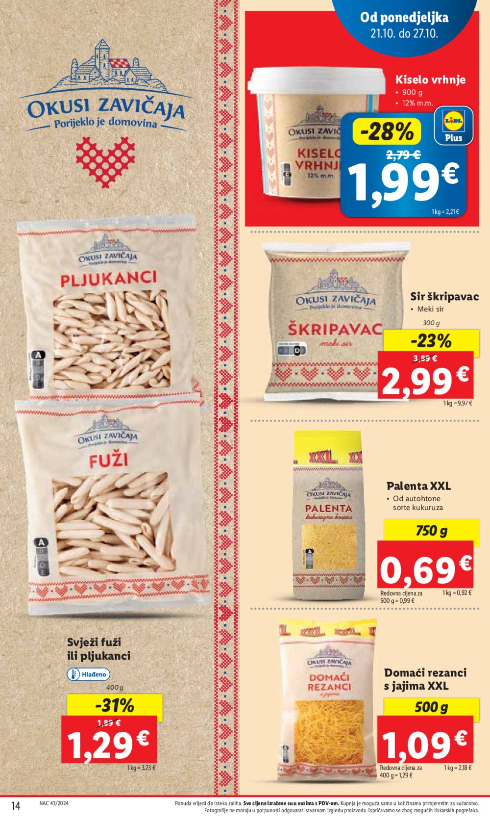 Lidl katalog Super ponuda od ponedjeljka 21.10.-27.10.2024.