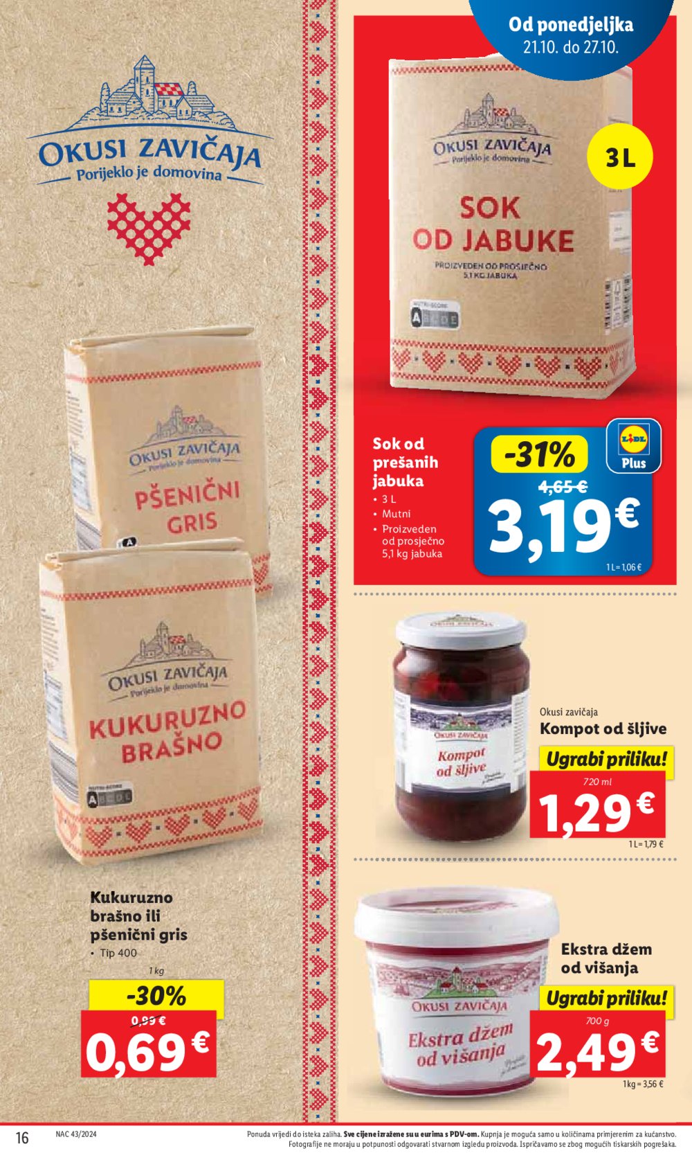 Lidl katalog Super ponuda od ponedjeljka 21.10.-27.10.2024.