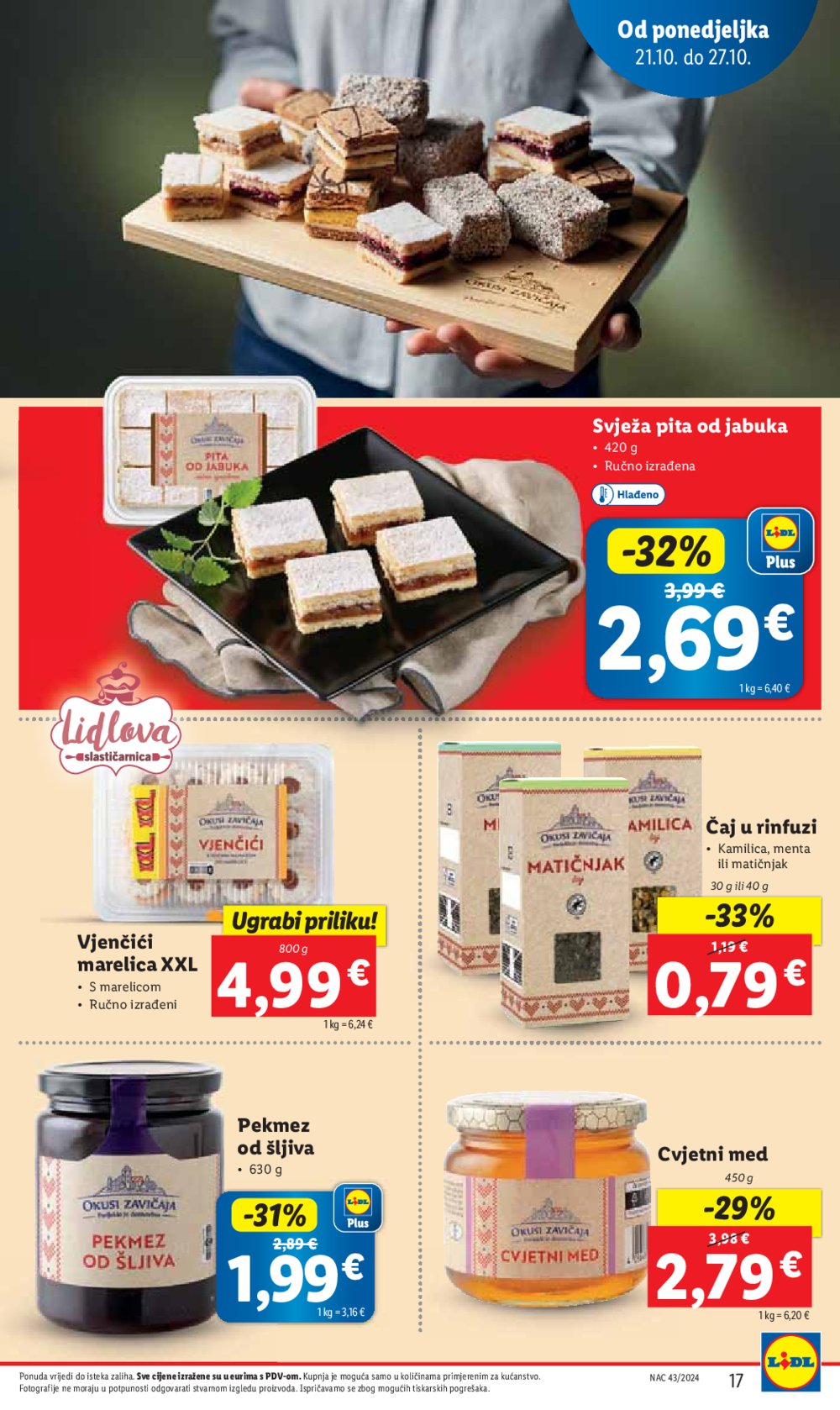 Lidl katalog Super ponuda od ponedjeljka 21.10.-27.10.2024.