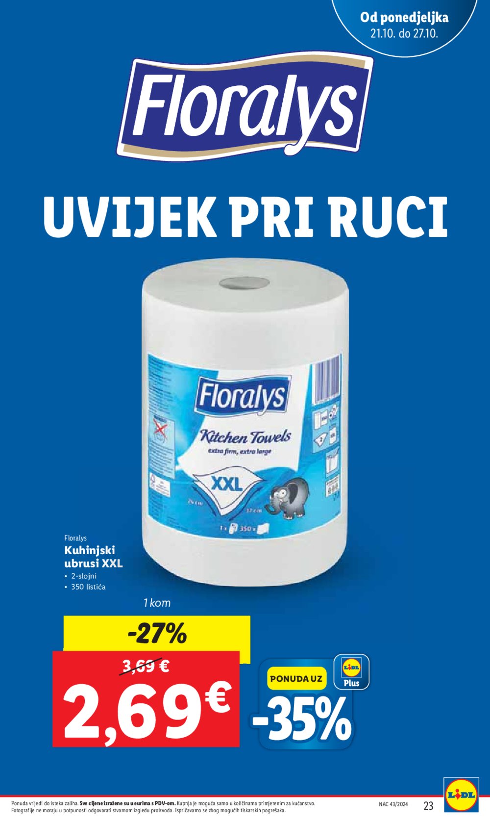 Lidl katalog Super ponuda od ponedjeljka 21.10.-27.10.2024.