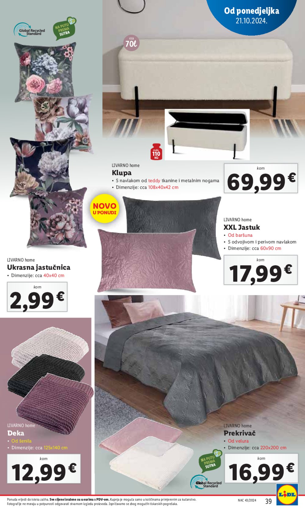 Lidl katalog Super ponuda od ponedjeljka 21.10.-27.10.2024.