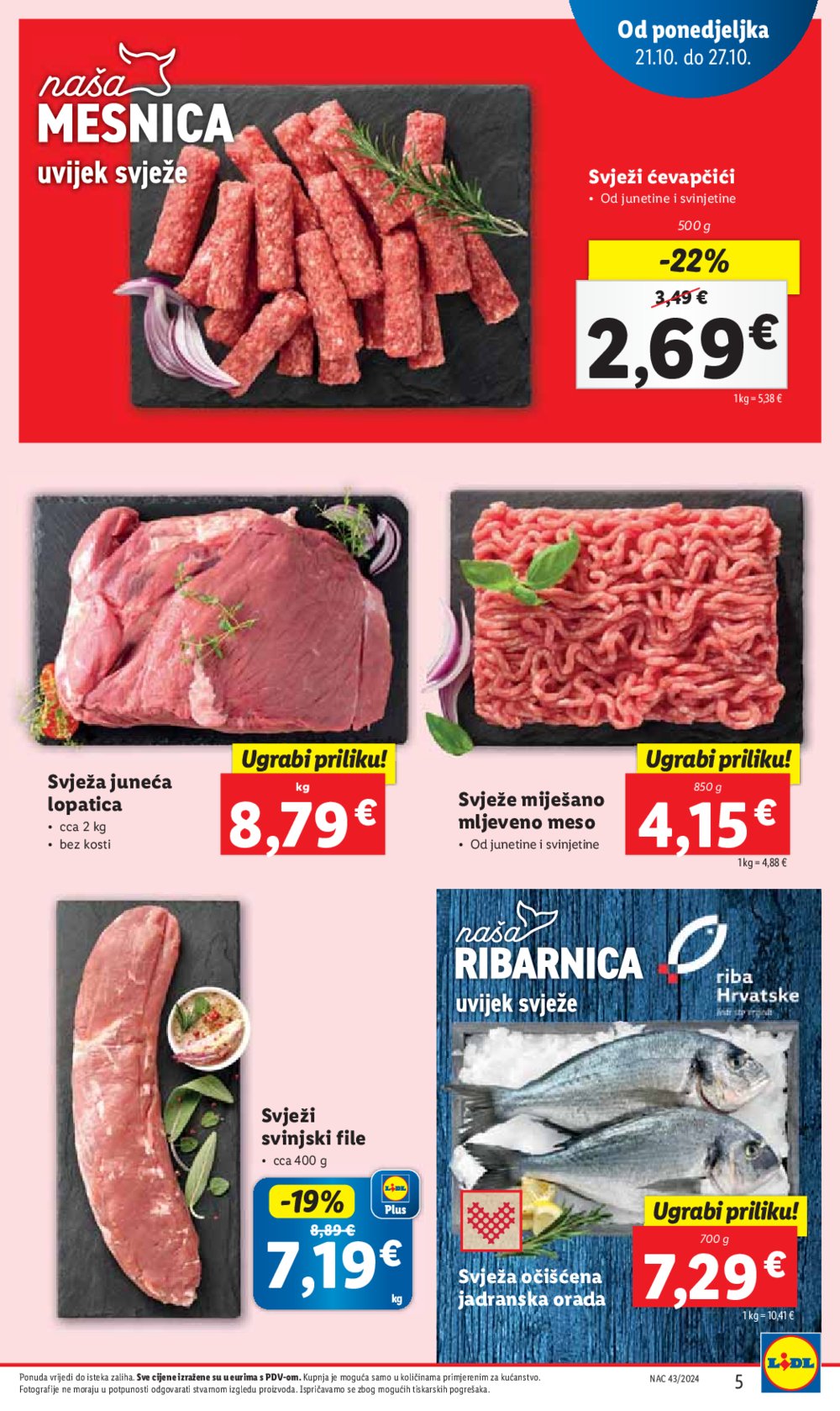 Lidl katalog Super ponuda od ponedjeljka 21.10.-27.10.2024.