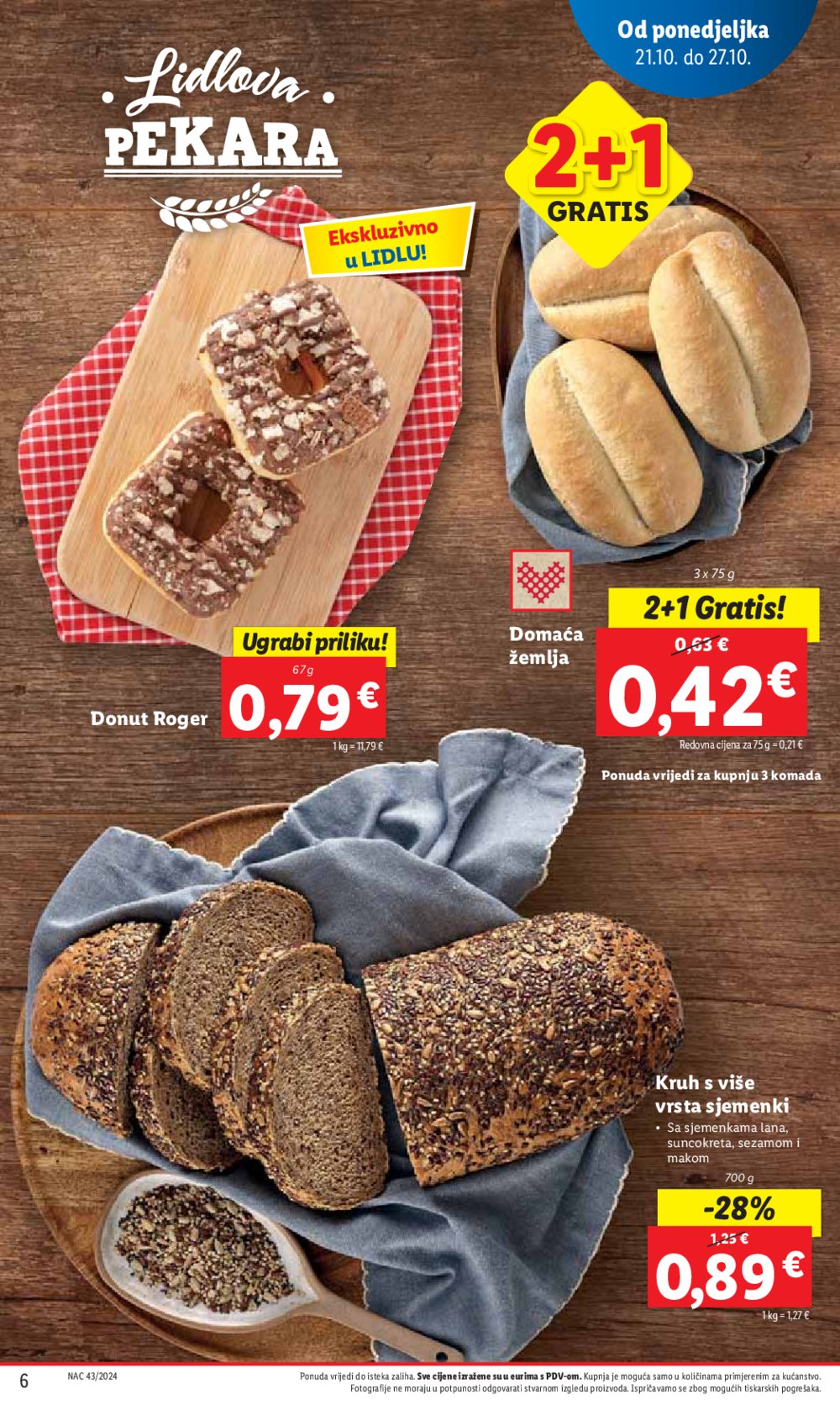 Lidl katalog Super ponuda od ponedjeljka 21.10.-27.10.2024.