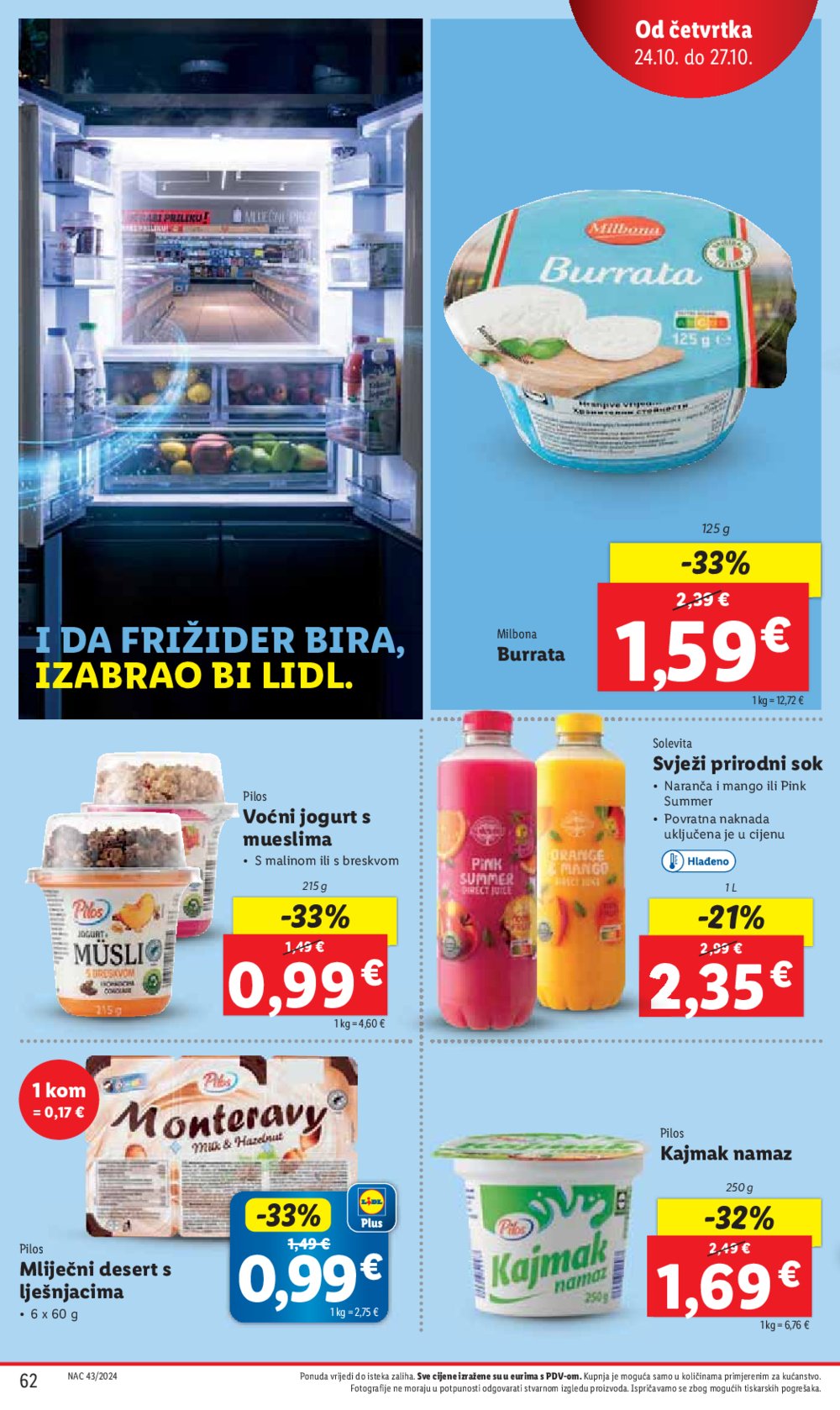 Lidl katalog Super ponuda od ponedjeljka 21.10.-27.10.2024.