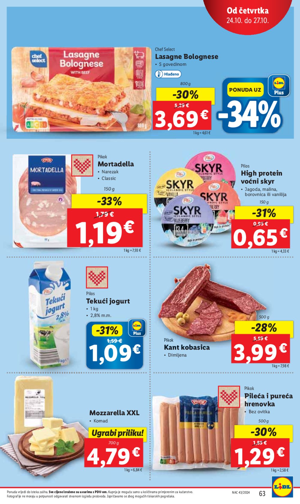 Lidl katalog Super ponuda od ponedjeljka 21.10.-27.10.2024.