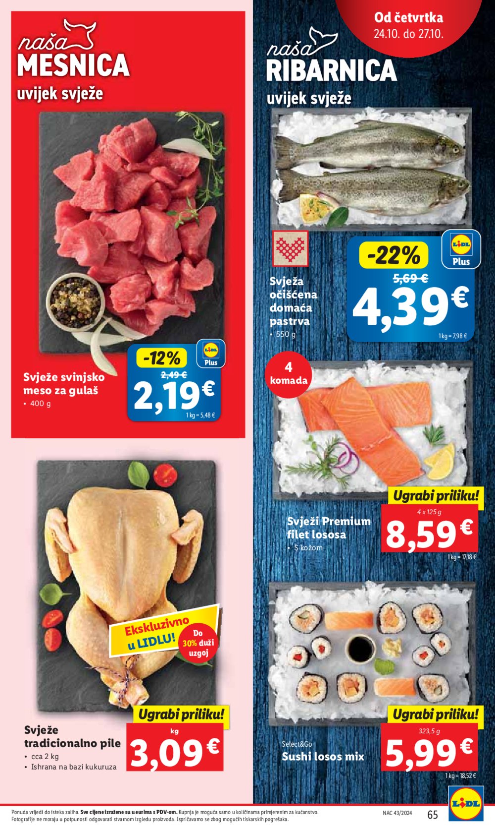 Lidl katalog Super ponuda od ponedjeljka 21.10.-27.10.2024.