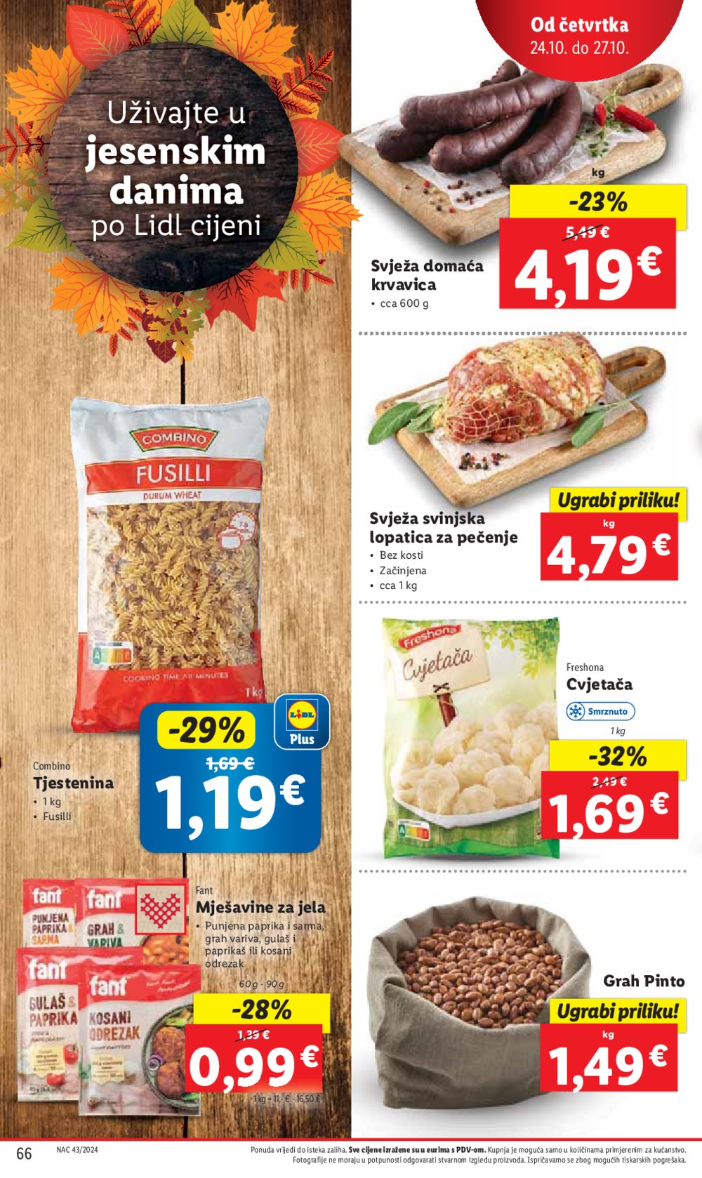 Lidl katalog Super ponuda od ponedjeljka 21.10.-27.10.2024.