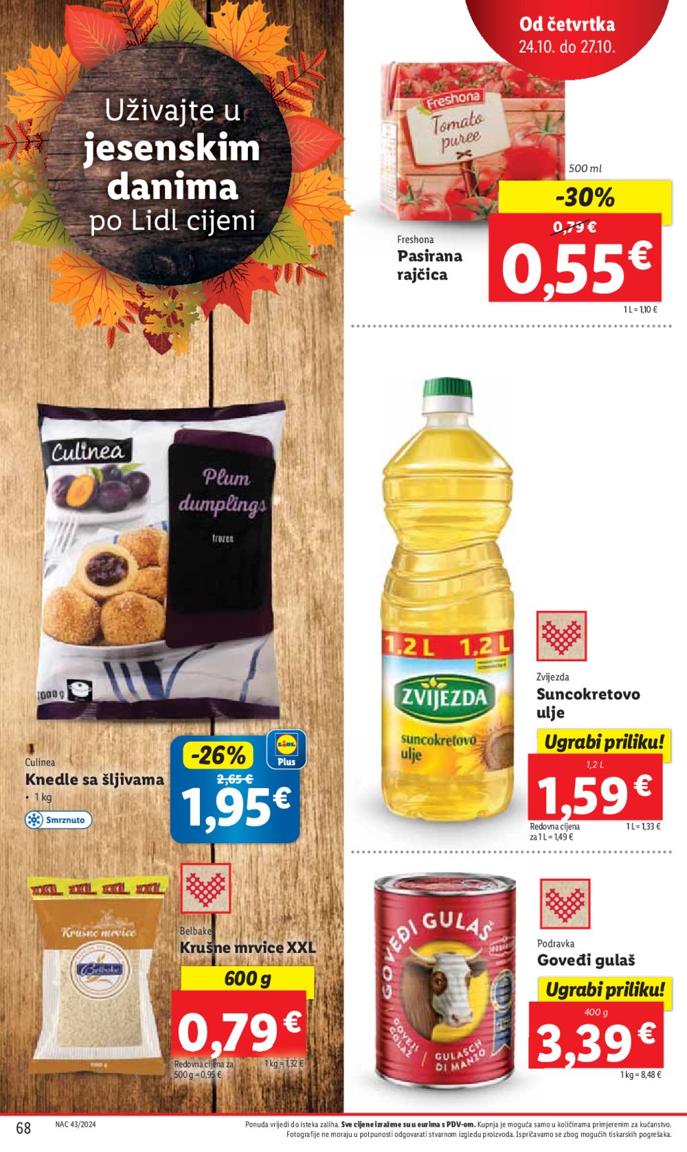 Lidl katalog Super ponuda od ponedjeljka 21.10.-27.10.2024.