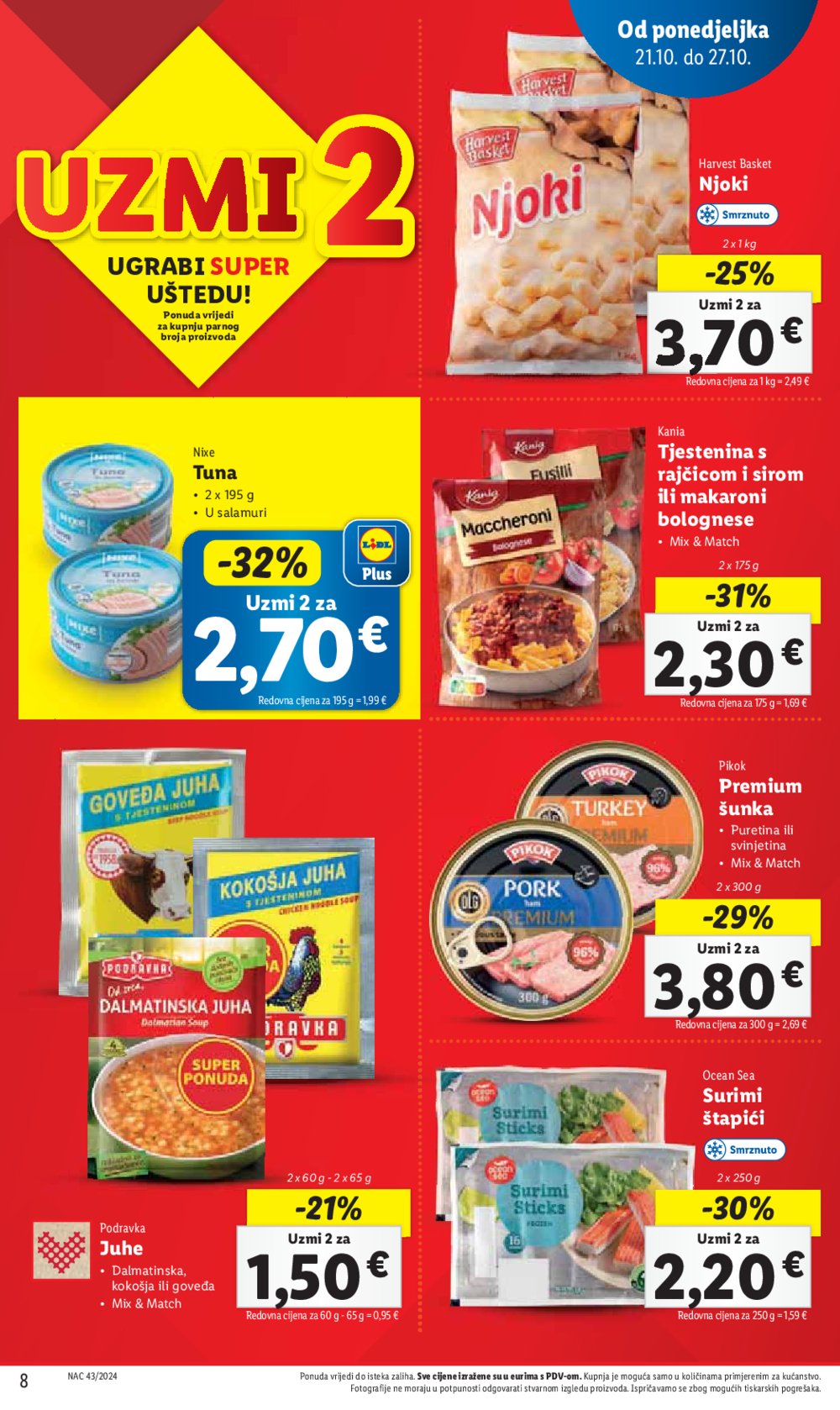 Lidl katalog Super ponuda od ponedjeljka 21.10.-27.10.2024.