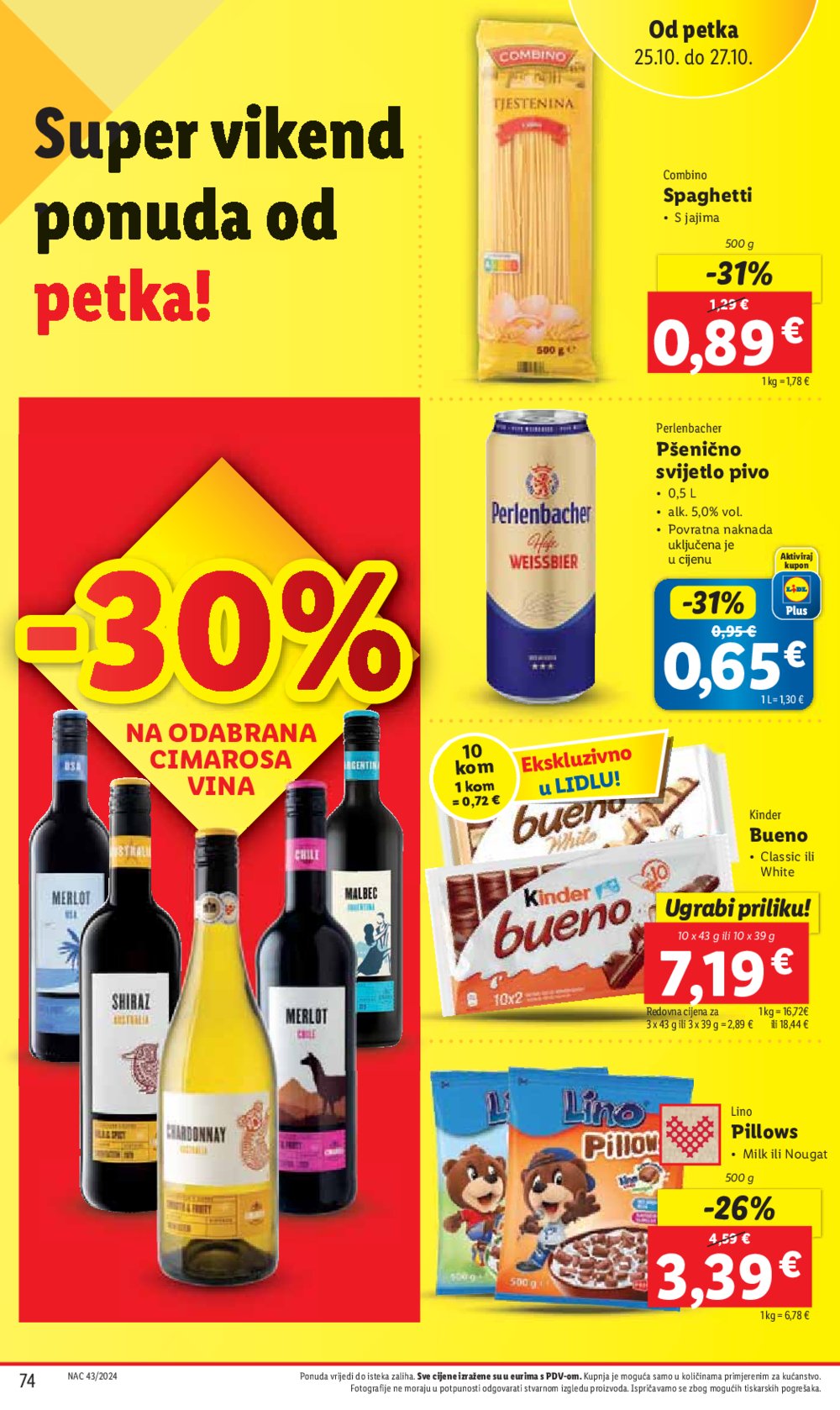 Lidl katalog Super ponuda od ponedjeljka 21.10.-27.10.2024.