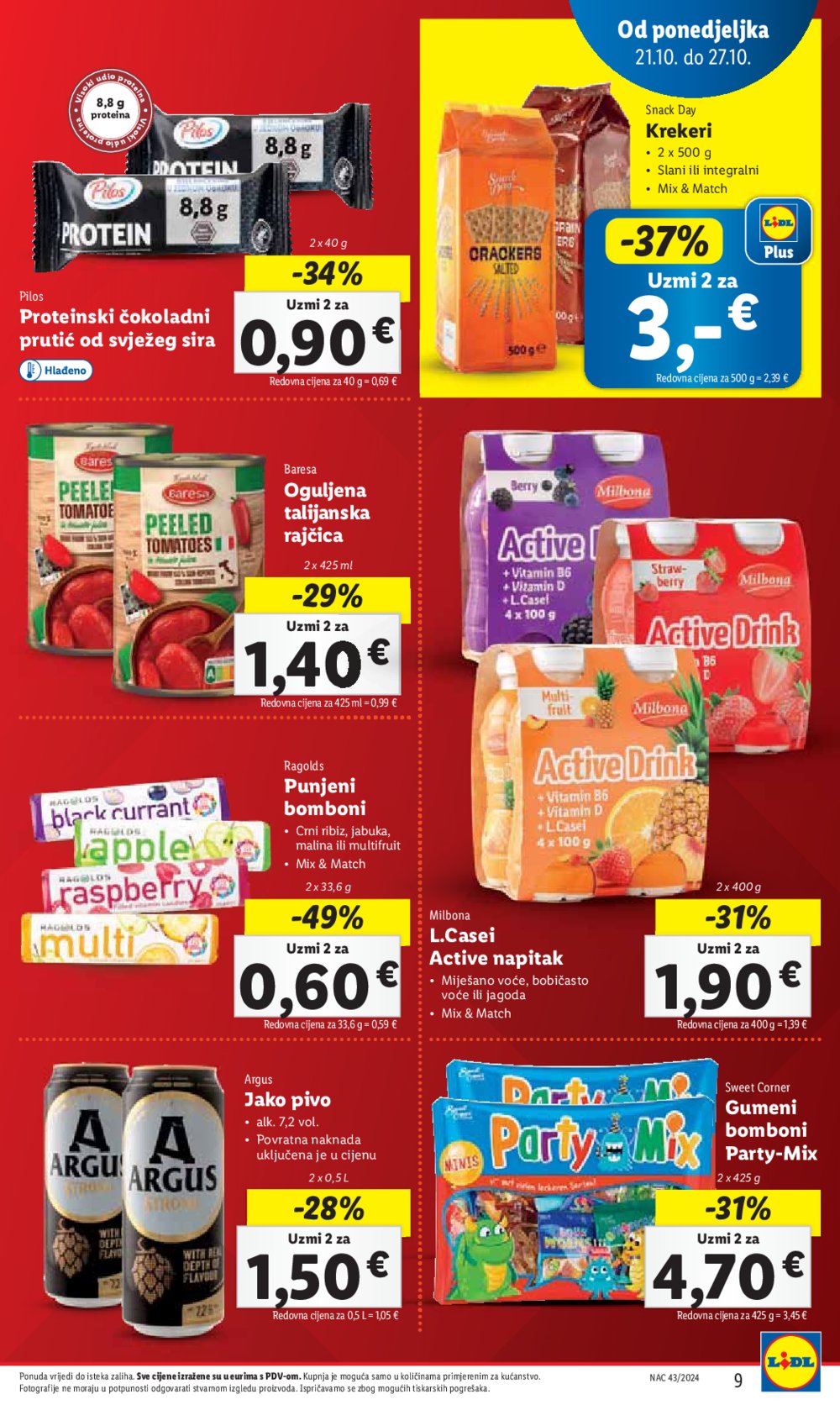 Lidl katalog Super ponuda od ponedjeljka 21.10.-27.10.2024.