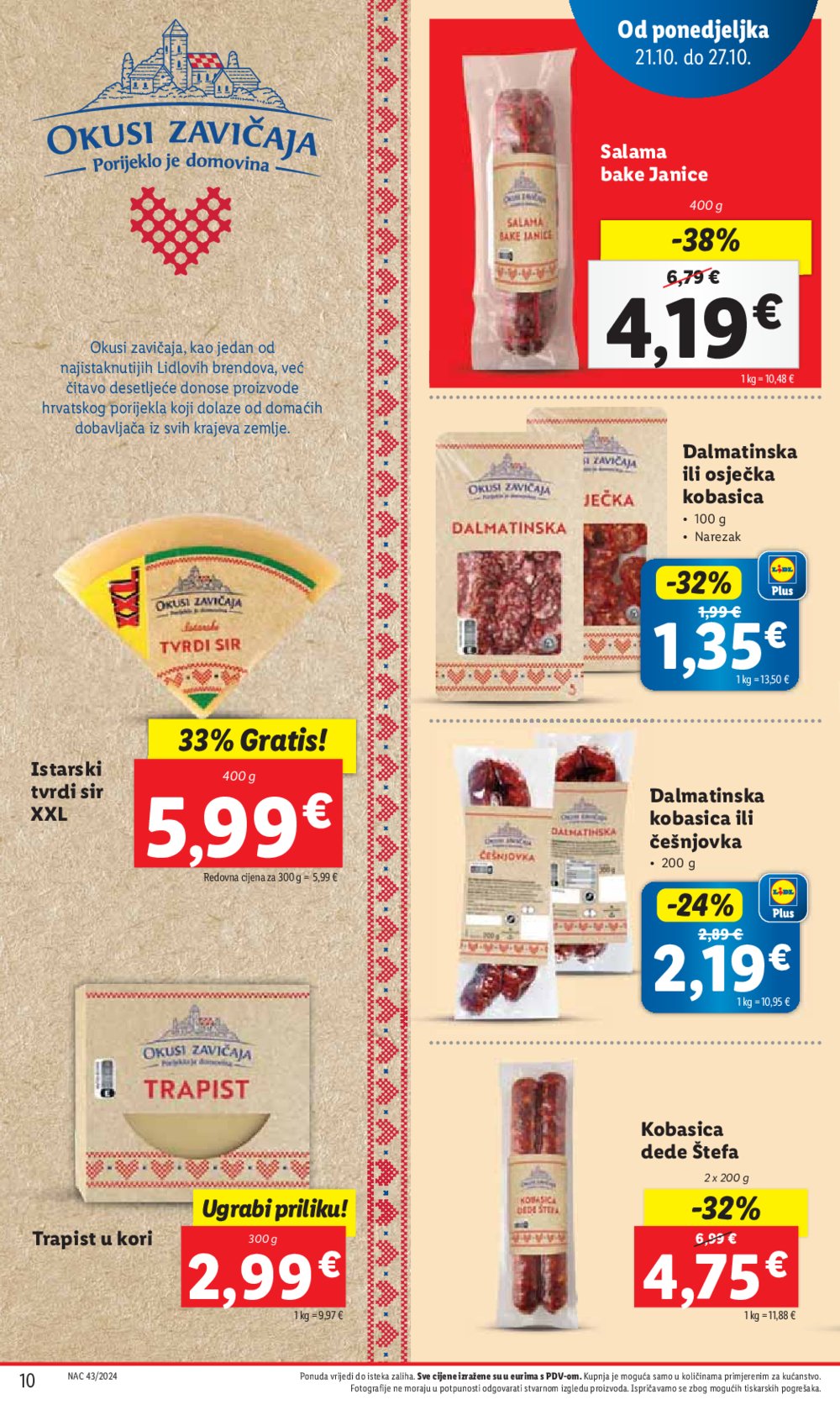 Lidl katalog Super ponuda od ponedjeljka 21.10.-27.10.2024.