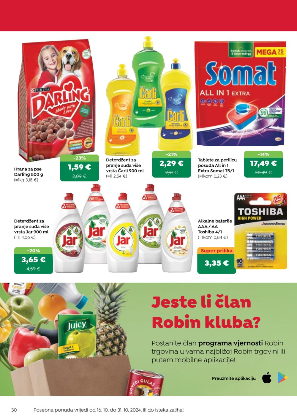 Robin katalog Akcija 16.10.-31.10.2024.