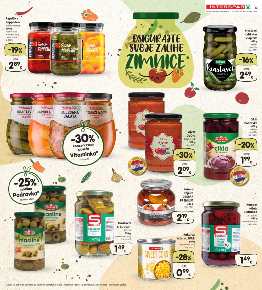 INTERSPAR katalog Akcija 23.10.-29.10.2024.