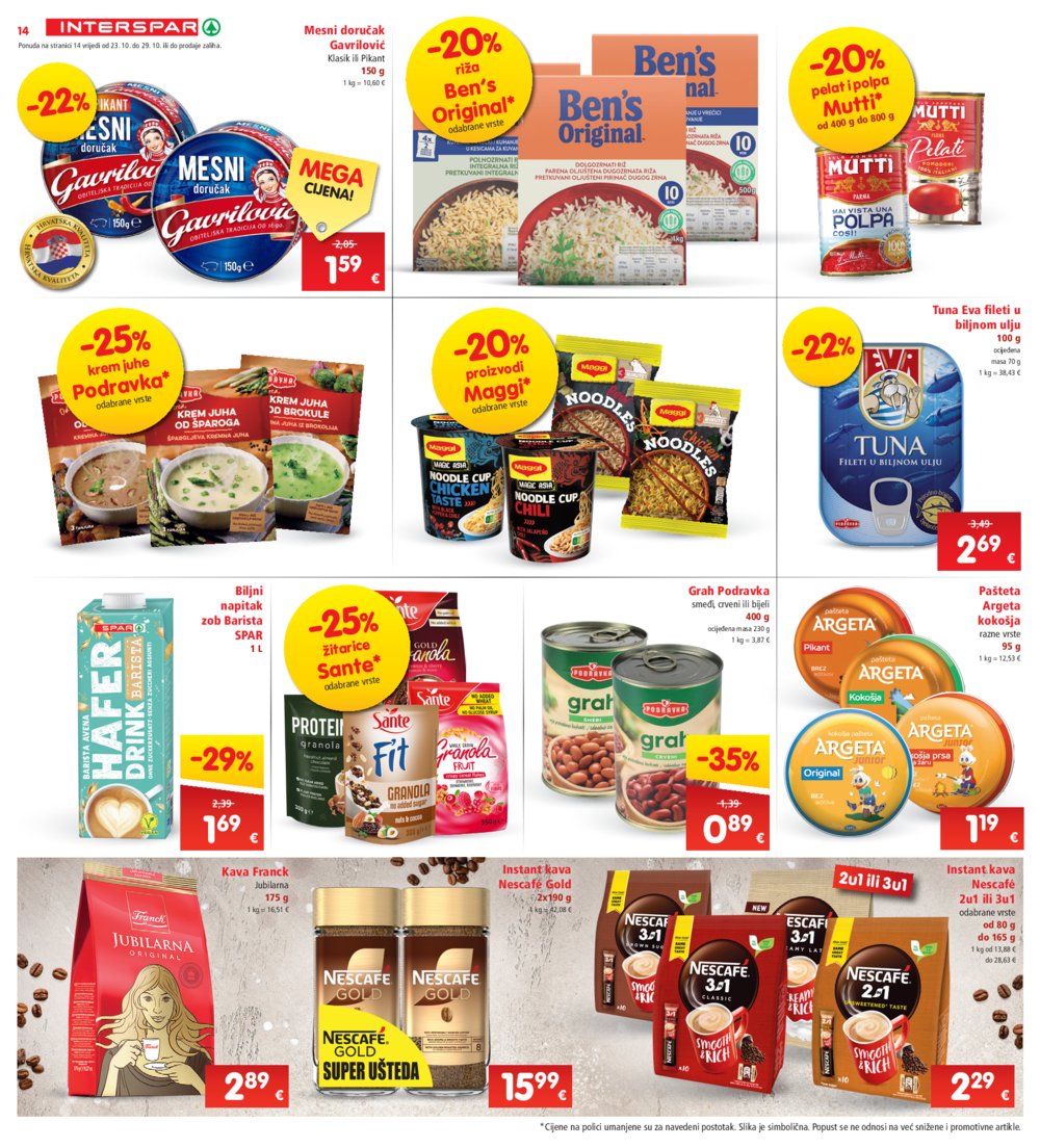 INTERSPAR katalog Akcija 23.10.-29.10.2024.