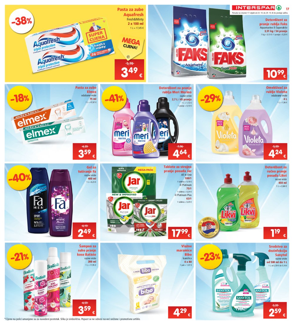 INTERSPAR katalog Akcija 23.10.-29.10.2024.