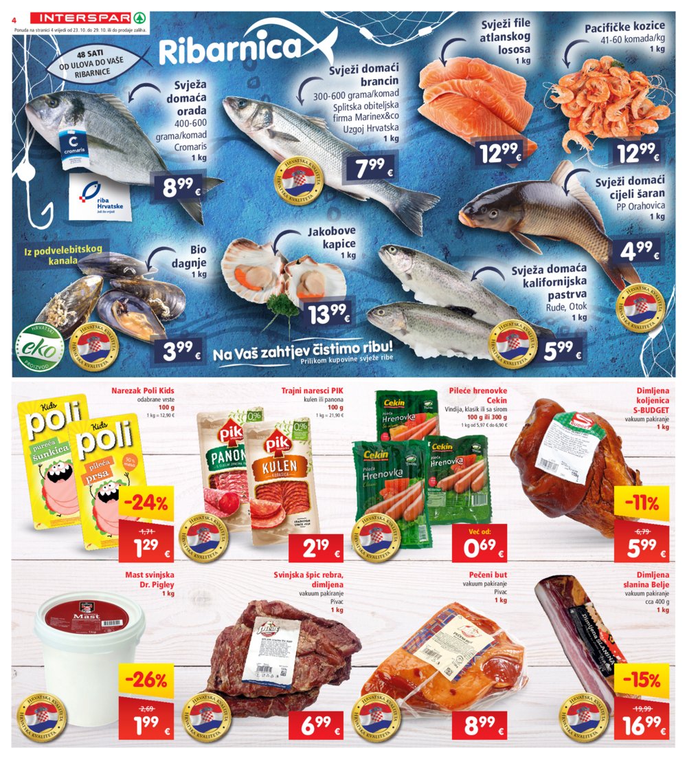 INTERSPAR katalog Akcija 23.10.-29.10.2024.