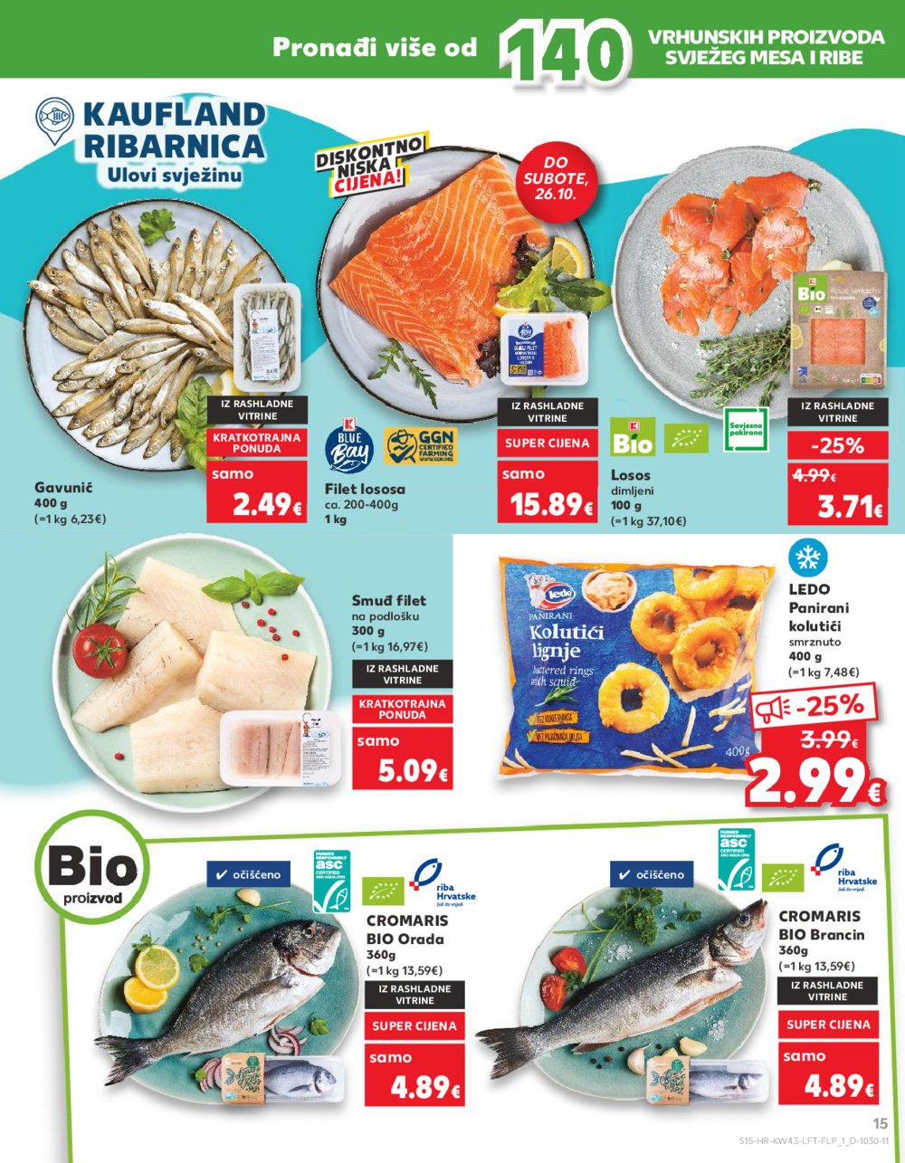 Kaufland katalog Akcija 23.10.-29.10.2024. Odabrane poslovnice