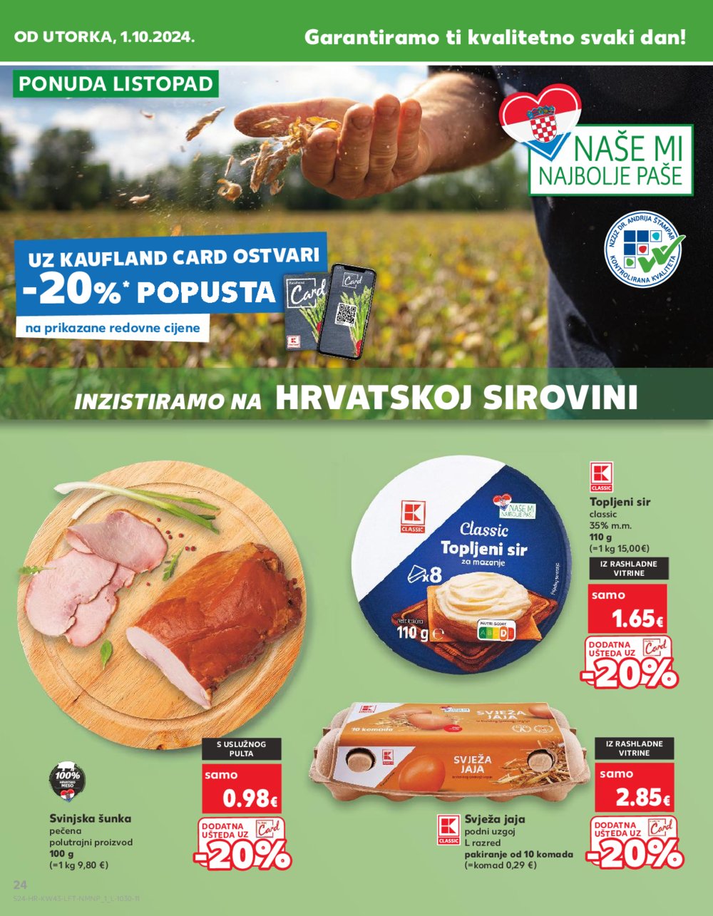 Kaufland katalog Akcija 23.10.-29.10.2024. Odabrane poslovnice