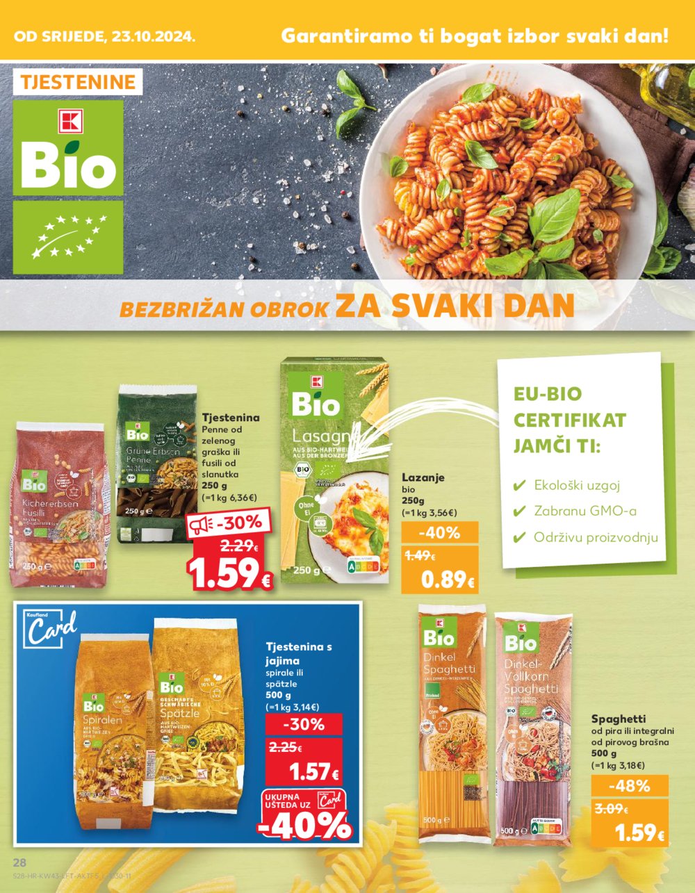 Kaufland katalog Akcija 23.10.-29.10.2024. Odabrane poslovnice