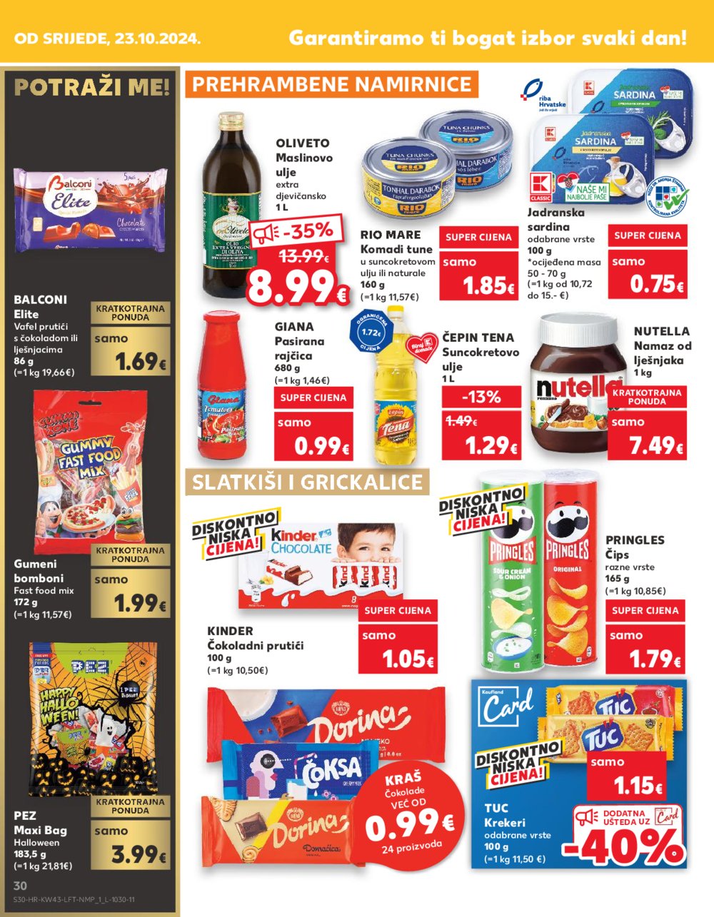 Kaufland katalog Akcija 23.10.-29.10.2024. Odabrane poslovnice